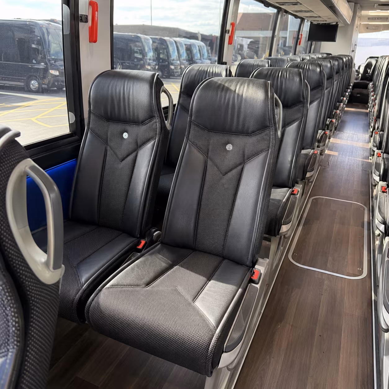 rochester charter bus inside